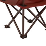 Vidaxl chaises de jardin pour enfants 2 pièces marron tissu