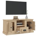 vidaXL Meuble TV chêne sonoma 100x35 5x45 cm bois d'ingénierie