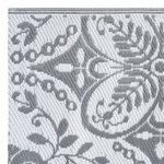 vidaXL Tapis d'extérieur ARAKIL Gris clair 120x180 cm PP