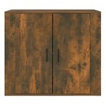 vidaXL Buffet Chêne fumé 80x33x70 cm Bois d'ingénierie