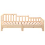 vidaXL Lit coulissant sans matelas 2x(90x190) cm Bois de pin massif