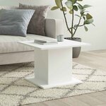 vidaXL Table basse blanc 55 5x55 5x40 cm bois d'ingénierie