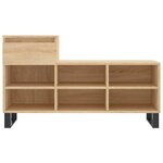 vidaXL Armoire à chaussures Chêne sonoma 102x36x60cm Bois d'ingénierie