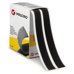 Fixation adhésive velcro pour charges légères en boîte distributrice ruban blanc 3 mm