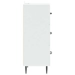 vidaXL Armoire à tiroirs Blanc 33 x 34 5 x 89 5 cm Bois d'ingénierie