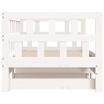 vidaXL Lit de jour et lit gigogne sans matelas 80x200 cm bois massif