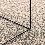 vidaXL Tapis ZIZUR crème 120x120 cm aspect de jute intérieur extérieur
