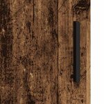 vidaXL Cabinet de salle de bain avec porte Bois ancien 60 x 35 x 80 cm