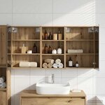 vidaXL Ensemble de Meubles de Salle de Bain 3 Pièces 140 x 14 5 x 70 cm