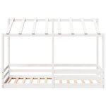 vidaXL Lit pour enfants sans matelas blanc 100x200 cm bois pin massif