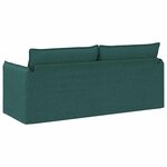 vidaXL Canapé Vert foncé 196 x 82 x 85 cm tissu
