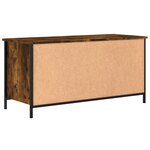 vidaXL Meuble TV Chêne fumé 100x40x50 cm Bois d'ingénierie