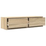 vidaXL Meuble TV Chêne sonoma 100 x 31 x 25.5 cm Bois d'ingénierie