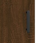 vidaXL Buffet haut Chêne marron 69 5x34x180 cm Bois d'ingénierie