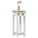 vidaXL Support de Plante Blanc 30 x 30 x 73 cm Bois de pin massif