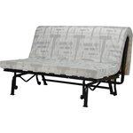 Banquette BZ - Tissu Anthracite - 143 x 97 x 89 cm - Joe