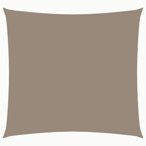 vidaXL Voile de parasol tissu oxford carré 7x7 m taupe