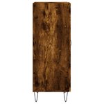 vidaXL Buffet Chêne fumé 34 5x34x90 cm Bois d'ingénierie