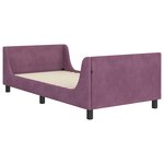 vidaXL Cadre de lit pour enfants avec tête de lit Violet 80 x 200 cm