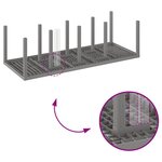 vidaXL Ensemble de salle à manger pour jardin 11 Pièces Gris clair