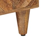 vidaXL Table de chevet Marron 50 x 33 x 60 cm Bois de mangue massif