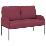 vidaXL Canapés avec coussin 110cm Bordeaux Contreplaqué
