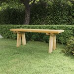 vidaXL Banc de jardin 110 cm bois de pin massif imprégné