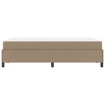 vidaXL Cadre de lit avec matelas Cappuccino 120 x 190 cm Faux cuir