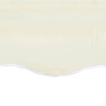 vidaXL Tissu de remplacement pour auvent Crème 5x3 5 m