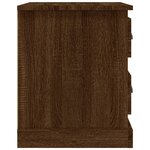 vidaXL Table de chevet chêne marron 39x39x47 5 cm bois d'ingénierie