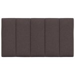 vidaXL Coussin de tête de lit Hanko marron foncé 80 cm tissu