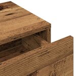 vidaXL Étagère murale avec tiroirs vieux bois bois d'ingénierie