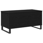 vidaXL Table Basse Chêne Noir 90x44 5x45 cm Bois d'ingénierie