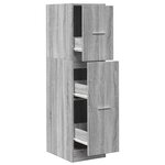vidaXL Armoire apothicaire sonoma gris 30x41x118 cm bois d'ingénierie