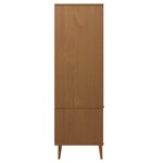 vidaXL Garde-robe MOLDE Marron 90x55x175 cm Bois massif de pin