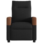 vidaXL Fauteuil de massage inclinable Noir Tissu