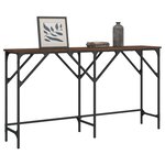 vidaXL Table console chêne marron 140x29x75 cm bois d'ingénierie