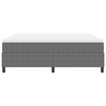 vidaXL Lit box spring avec matelas - Gris clair  Taille super king  tissu en velours côtelé