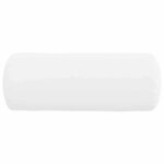 vidaXL Coussins d'accent 2 Pièces Blanc Ø 15 x 40 cm tissu