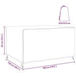 vidaXL Housse pour mobilier d'extérieur Noir 180 x 150 x 85 cm 600D