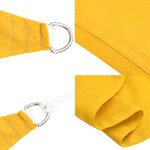 vidaXL Voile d'ombrage 160 g/m² Jaune 2x5 m PEHD