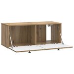 vidaXL Meuble TV mural 78 5 x 31 x 30 cm Chêne artisanal