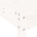vidaXL Ensemble de bar de jardin 3 Pièces blanc bois de pin massif