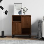 vidaXL Buffet Chêne marron 60x35x70 cm Bois d'ingénierie