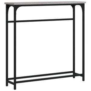 vidaXL Table console sonoma gris 75x19 5x75 cm bois d'ingénierie