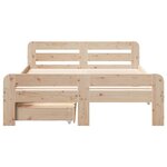 vidaXL Cadre de lit sans matelas 120x200 cm bois de pin massif