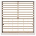 vidaXL Cadre de lit avec stockage Blanc 200 x 200 cm bois