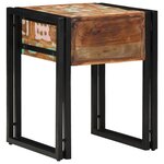 vidaXL Table d'appoint 40 x 40 x 50 cm bois de récupération massif