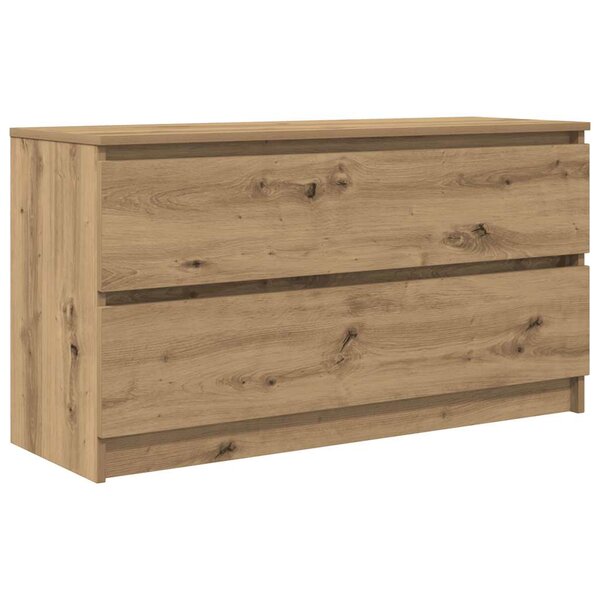 vidaXL Meuble TV chêne artisanal 100x35x54 cm bois d'ingénierie