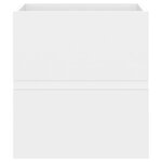 vidaXL Armoire d'évier avec lavabo intégré blanc bois d'ingénierie